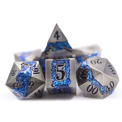 Het Metaal RPG van de zinklegering dobbelt Geschuurd Hand Slijtvast voor Inzameling
