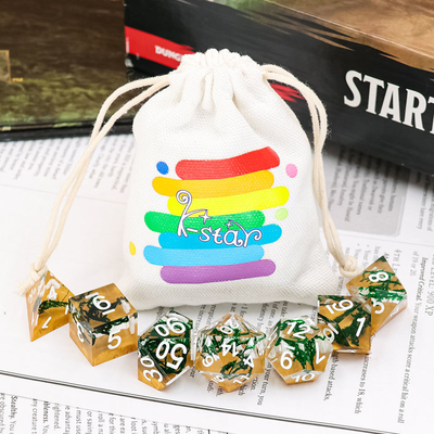 De hars Unieke RPG dobbelt Vastgestelde Polyhedral Handcraft voor Tafelbladgokken