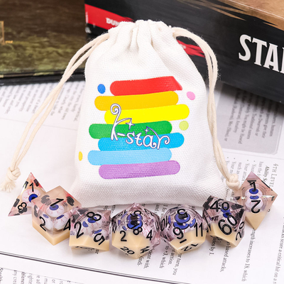 Hand die Mini Polyhedral Dice Set Sturdy Multifunctioneel voor Giften malen