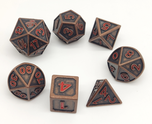Dobbelt hand Gegraveerd Schilderend Mini Dice Set, Multifunctieveelvlak