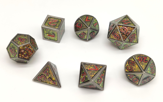 Het duurzame Polyhedral Harsmetaal dobbelt Vastgestelde Geurloos voor Inzameling