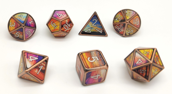 Antiwear Niet-toxische Metaal dobbelt de Uitstekende Gravure van RPG voor Inzameling
