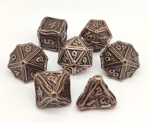 Het stevige Polyhedral Metaal RPG dobbelt Keurige de Doos van de Scherpe Randen Uitstekende Gift Verpakking