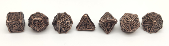 Het niet-toxische Handcrafted-Metaal dobbelt Reeks, Lichtgewicht dobbel Scherpe Randen