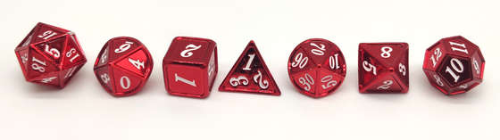 Het met de hand gemaakte Metaal RPG dobbelt Slijtvaste Multifunctionele Praktisch
