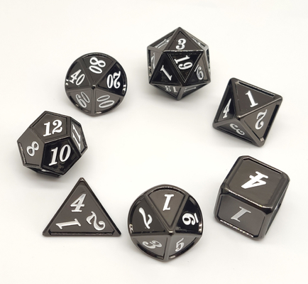 Dobbelt het hand Gesneden Black metal RPG Stevig voor Kerker en Draak