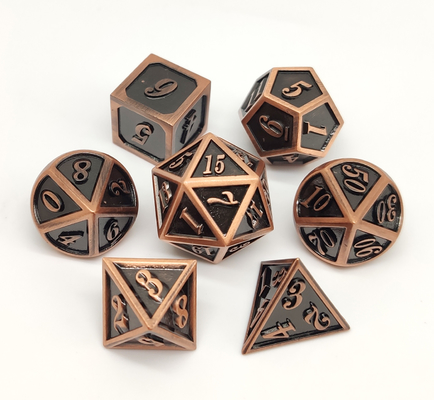 Het Metaal RPG van het tafelbladspel dobbelt Duurzame Antiwear Uitstekende Gravure