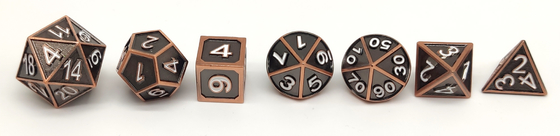 Het multifunctionele Kleine Metaal dobbelt, Geurloos Mini Polyhedral Dice Set
