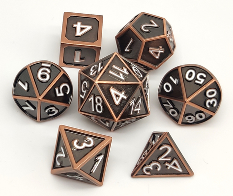 Het multifunctionele Kleine Metaal dobbelt, Geurloos Mini Polyhedral Dice Set
