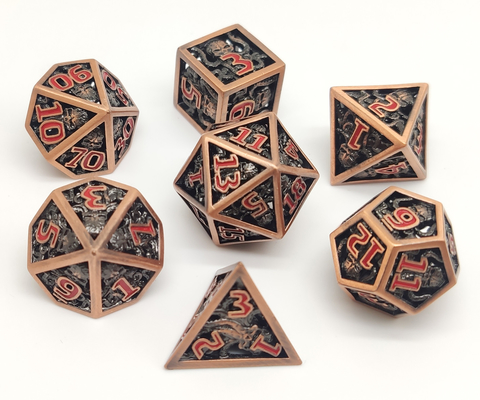 De met de hand gemaakte Antiwear Polyhedral Hars dobbelt Draagbaar voor Shadowrun