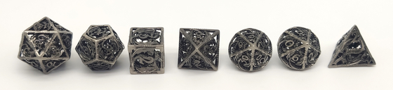 De draagbare Polyhedral Luxehars dobbelt Opgepoetst voor Kerker en Draak