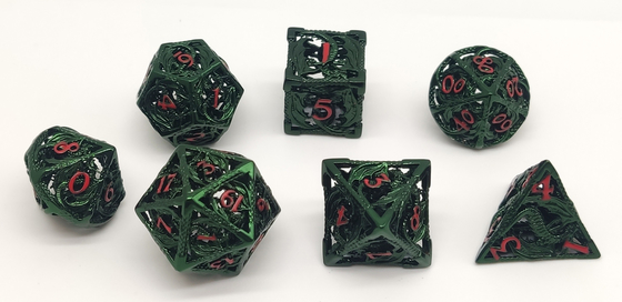 Het met de hand gemaakte Koele Polyhedral Metaal dobbelt Praktische Duurzaam voor Shadowrun