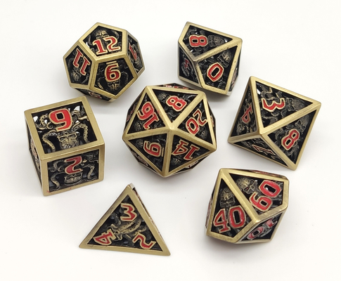 Het oppoetsen Niet-toxische dobbelt Polyhedral DND Draagbaar voor Tafelbladspelen
