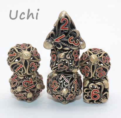Luxemetaal Mini Polyhedral Dice Set 7 Stukken Geurloze Lichtgewicht