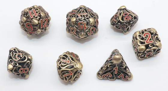 Antiwear Draagbare Uiterst kleine Metaal dobbelt, dobbelt de Duurzame Polyhedral Halfedelsteen Reeks