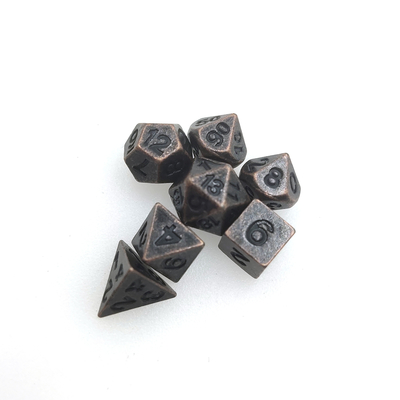 Mini Metal Polyhedral Dice Dungeons and Dragons Hoge kwaliteit voor bord- of kaartspel