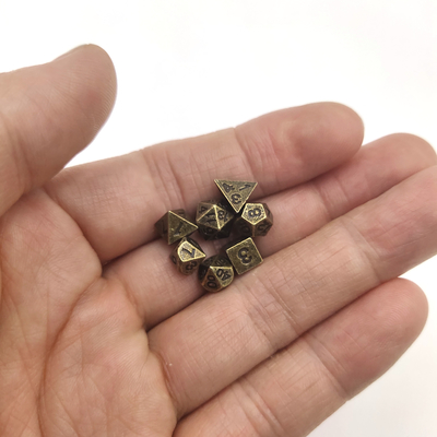 Custom Kleurrijke Plastic Mini Polyhedraal Dice Set Voor Geschenken En Verzamelingen