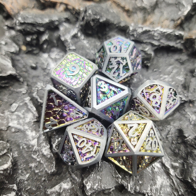 Kaart Lichtgewicht Handmatig Slijpen Precisie RPG Dobbelstenen Kleurrijk