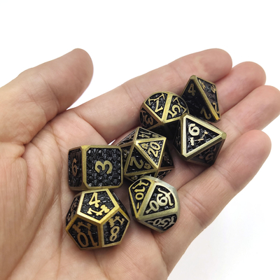 Dungeons and Dragons RPG Dice-chip Metaal op hoge temperatuur voor familiespel