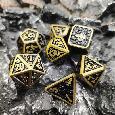 Dungeons and Dragons RPG Dice-chip Metaal op hoge temperatuur voor familiespel