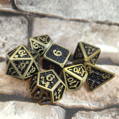 Dungeons and Dragons RPG Dice-chip Metaal op hoge temperatuur voor familiespel