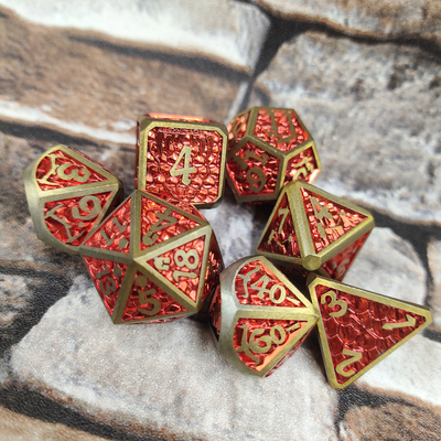Kaart bevestigen Handgesneden duurzaam voor Savage World Dice Set Metal