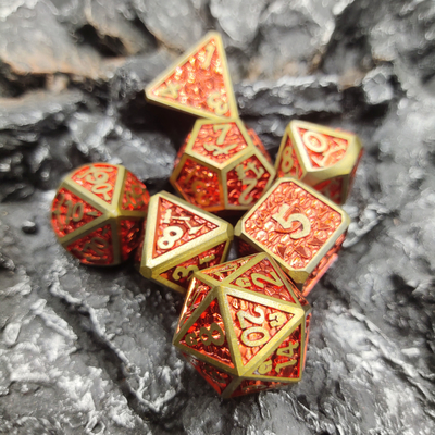 Kaart bevestigen Handgesneden duurzaam voor Savage World Dice Set Metal