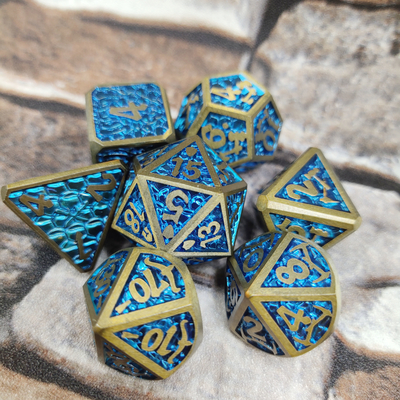 Multipurpose Custom RPG Dice Set-spel voor volwassen Metal Dice Polyhedral