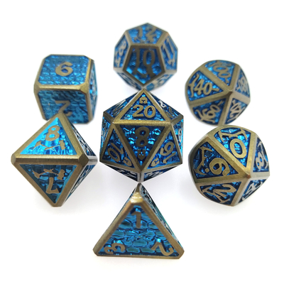 Multipurpose Custom RPG Dice Set-spel voor volwassen Metal Dice Polyhedral