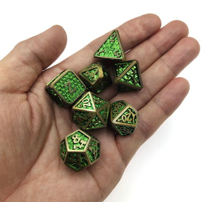 Lichtgewicht Mini RPG Dobbelstenen RPG Dobbelstenen Set Dobbelstenen Kaart DND Metalen Polyhedraal