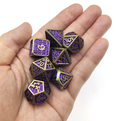 Poker Handgesneden DND poker Dobbelstenen op hoge temperatuur Sets Polyhedraal