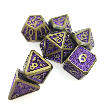 Poker Handgesneden DND poker Dobbelstenen op hoge temperatuur Sets Polyhedraal
