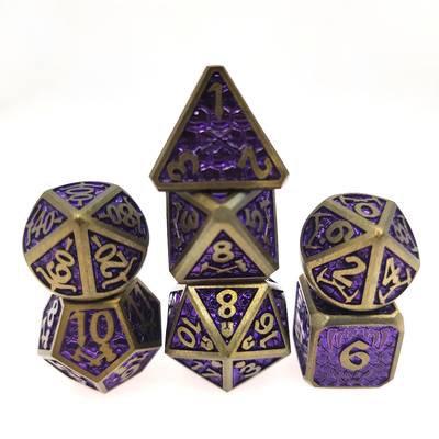 Poker Handgesneden DND poker Dobbelstenen op hoge temperatuur Sets Polyhedraal