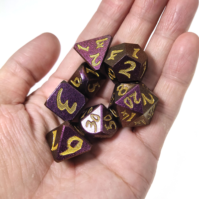 Polyhedral het metaal dobbelt Vastgesteld Gokken dobbelt Hand Lichtgewichtluxe