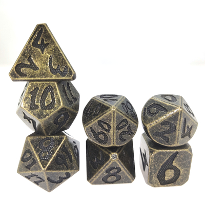 Minirpg dobbelt DND RPG dobbelt Vastgestelde Duurzaam voor Kerkers en Draken Polyhedral Aurichalceous