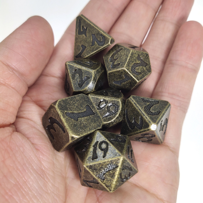 Gesneden hand de Duurzaam voor Savage World Sturdy Hand Multipurpose-Polyhedral Metaal dobbelt Reeks