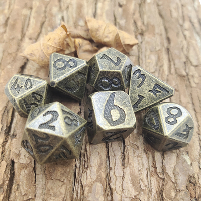 Gesneden hand de Duurzaam voor Savage World Sturdy Hand Multipurpose-Polyhedral Metaal dobbelt Reeks