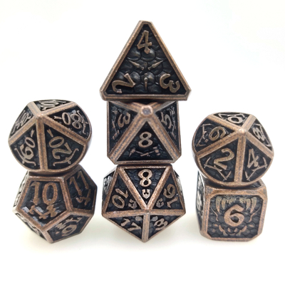 Het Heavy metal dobbelt Reeksen Slijtvaste Polyhedral Handcrafted dobbelt Reeks