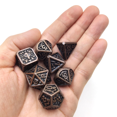 Het Heavy metal dobbelt Reeksen Slijtvaste Polyhedral Handcrafted dobbelt Reeks