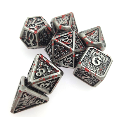 Tafelspel Metalen RPG Dobbelstenen Nette Scherpe Randen Liqui Rollenspel Dobbelspellen