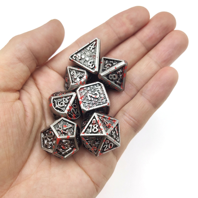 Tafelspel Metalen RPG Dobbelstenen Nette Scherpe Randen Liqui Rollenspel Dobbelspellen