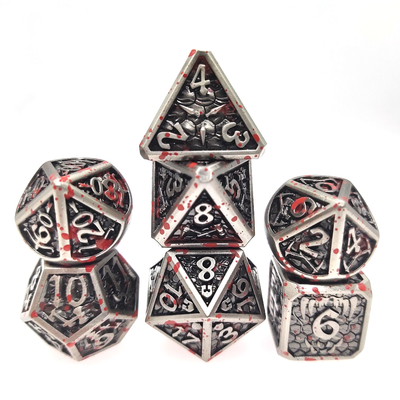 Tafelspel Metalen RPG Dobbelstenen Nette Scherpe Randen Liqui Rollenspel Dobbelspellen