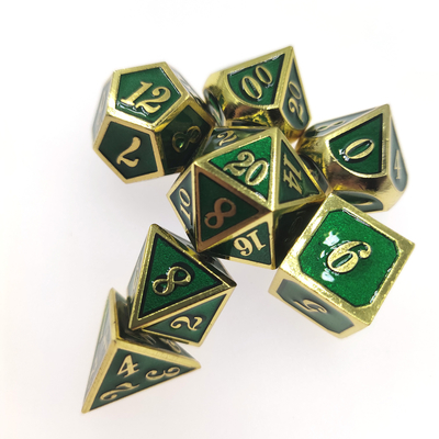 ISO9001 Polyhedral het witmetaal dobbelt Hand Gietend Metaal de Met de hand gemaakte Lijstbovenkant Vastgestelde Polyhedral dobbelt