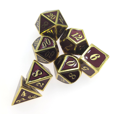 De scherpe Randen Uitstekende RPG Vastgesteld Multikleurengokken dobbelt dobbelen Polyhedral Reeksslijtage