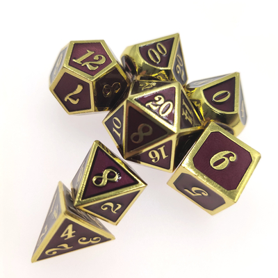 De scherpe Randen Uitstekende RPG Vastgesteld Multikleurengokken dobbelt dobbelen Polyhedral Reeksslijtage