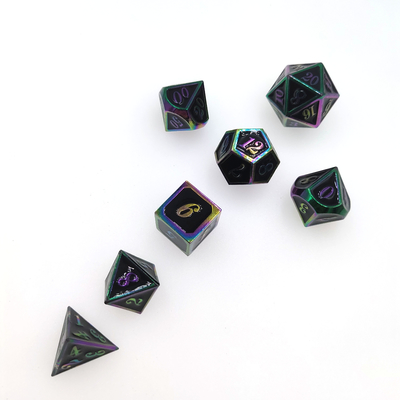 Milieuvriendelijke Dice Set Portable Anti Wear Dice Multi Color Brass RPG