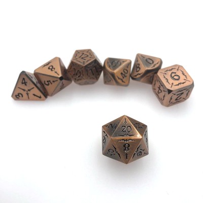Bulk RPG Dice Set Polyhedral Hand Polished Black Liquid Core Dice Niet giftig