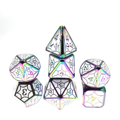 OEM-metalen dobbelstenen sets niet-toxisch bulk RP hand polyhedron voor wilde wereld