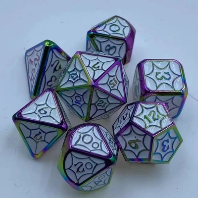 OEM-metalen dobbelstenen sets niet-toxisch bulk RP hand polyhedron voor wilde wereld