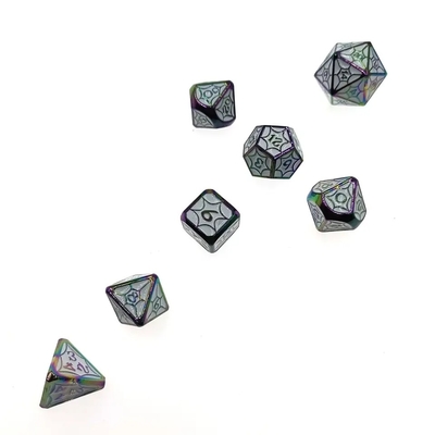 OEM-metalen dobbelstenen sets niet-toxisch bulk RP hand polyhedron voor wilde wereld